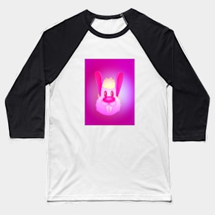 Retro Hot Pink Bunny Baseball T-Shirt